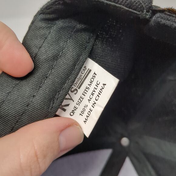 Vietnam Veteran Strapback Baseball Cap Black One Size Embroidered KYS Design Cap - Picture 9 of 9